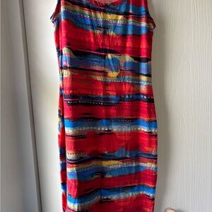 Love Multicolor Striped Midi Dress